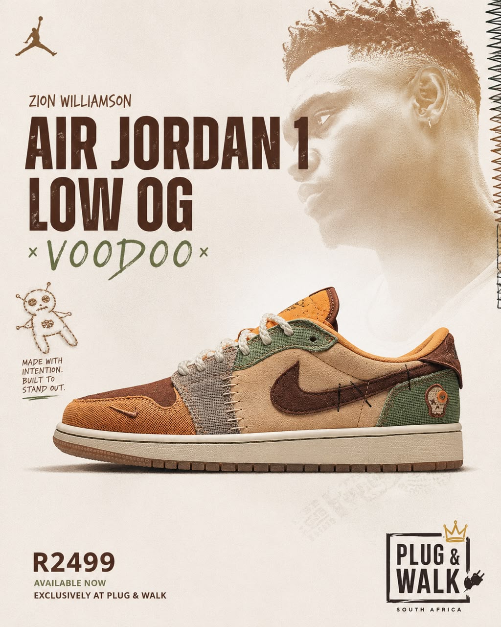 Air Jordan 1 Low OG "Voodoo" - Zion Williamson